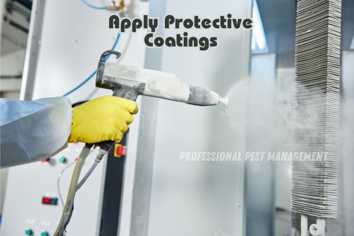 Professional Pest Management And Allied Services Pvt. Ltd. emphasizes the importance of applying protective coatings